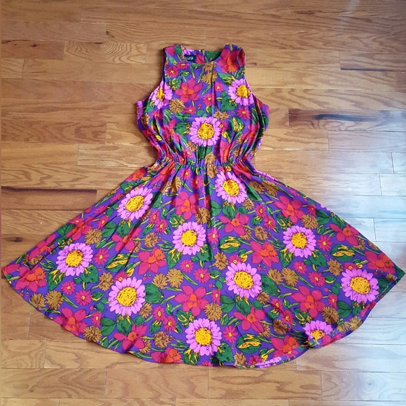 Vintage Dresses & Skirts - Gillian Vintage Vibrant Dress SZ 8